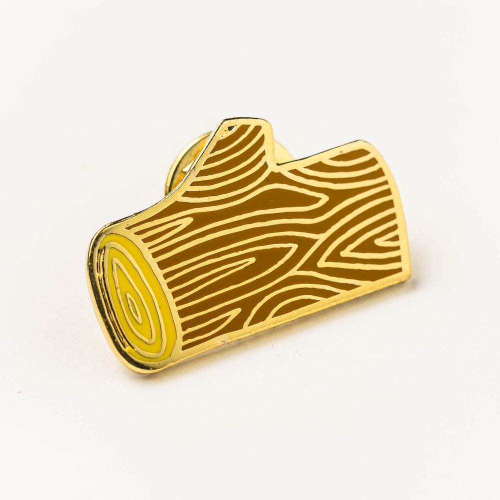 Enamel pin - log