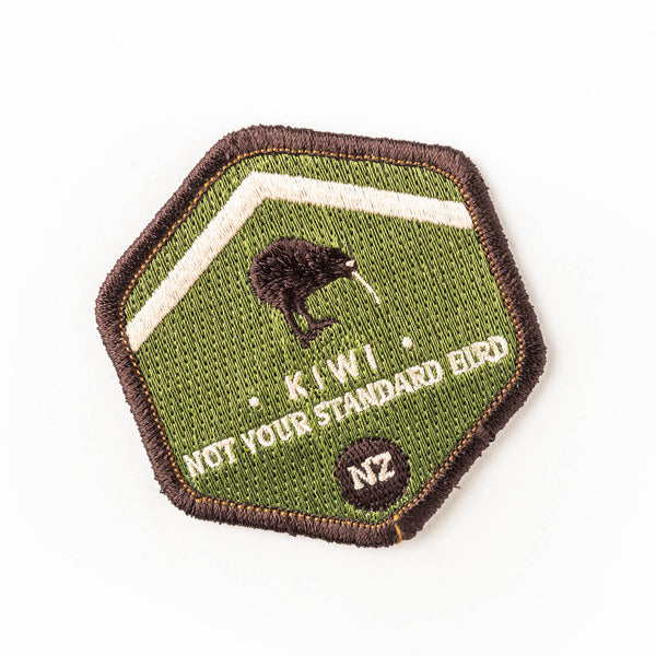 Woven patch - kiwi