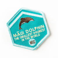 Woven patch - māui dophin