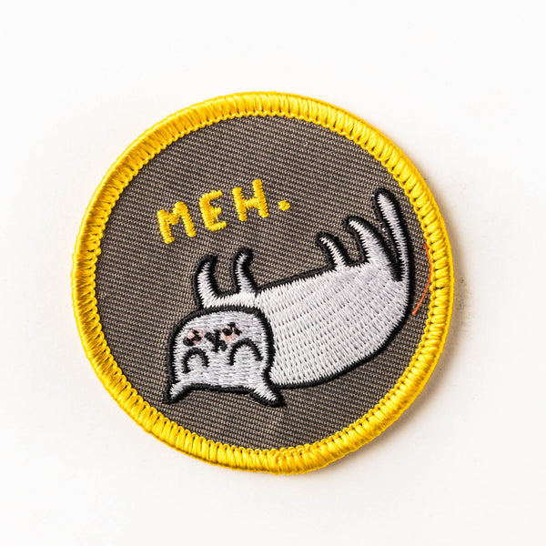 Woven patch - disinterested cat