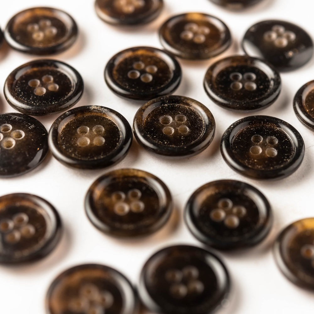 French buttons - tortoiseshell