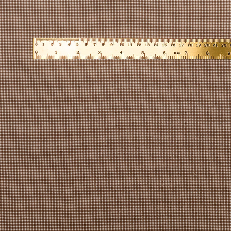 Mini Mikes Gingham - brown
