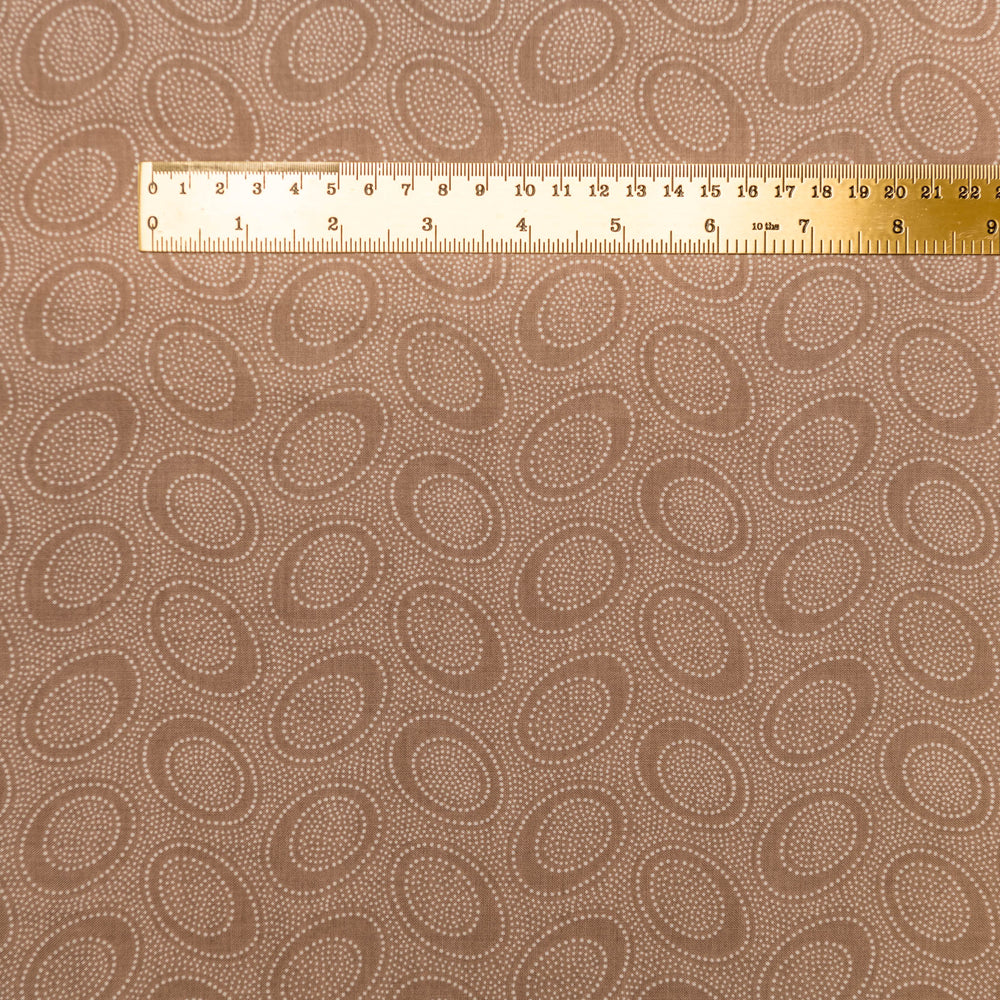 Aboriginal Dots - taupe