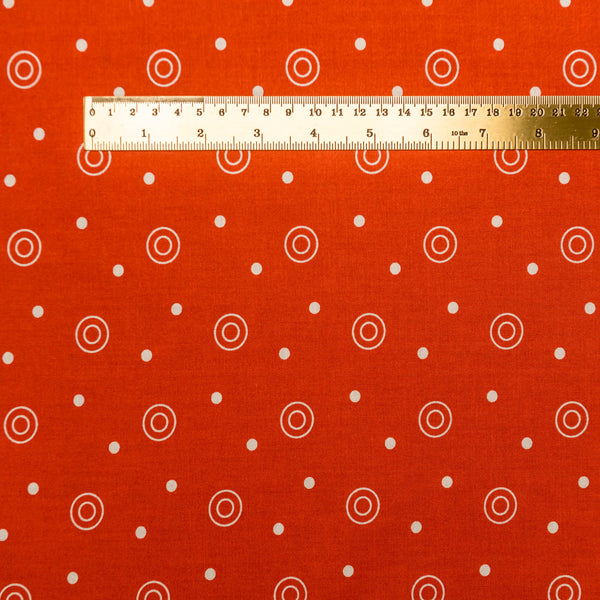 Circle Dot - bark orange