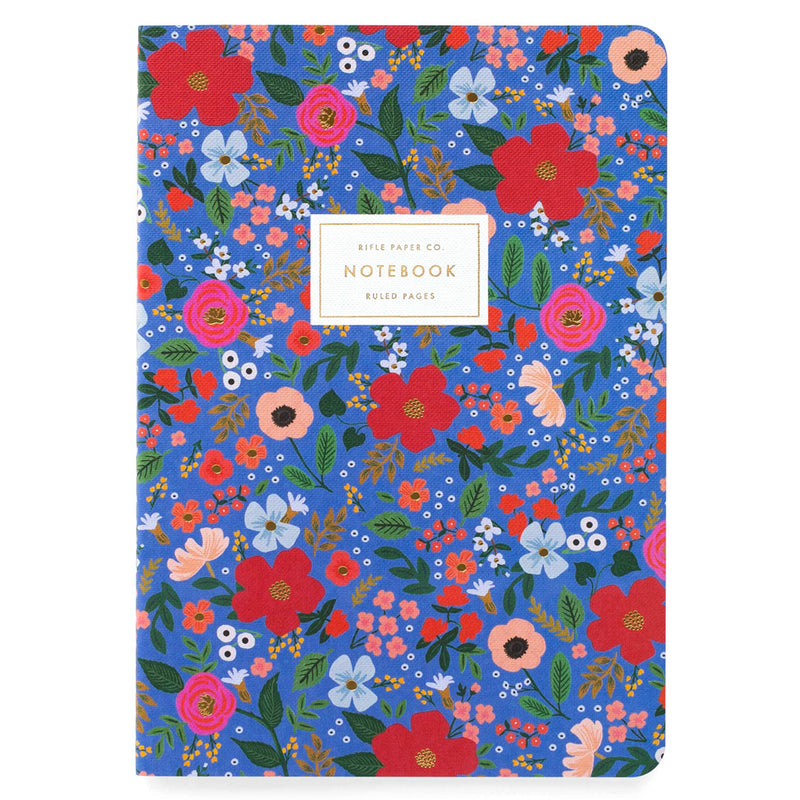 Stitched spine notebook - blue