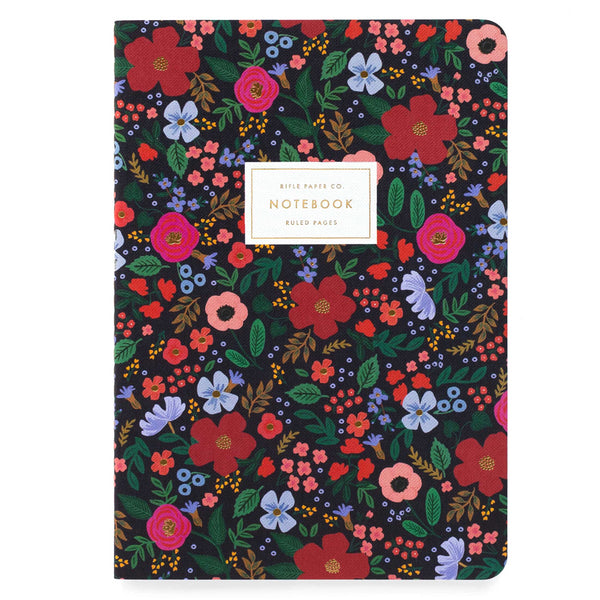 Stitched spine notebook - black