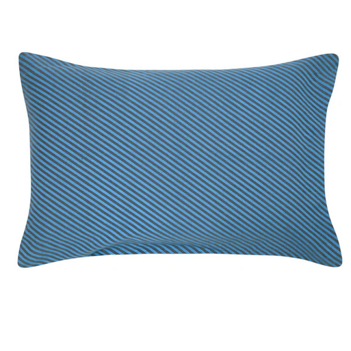 Pillowcase - linen - slate diagonal