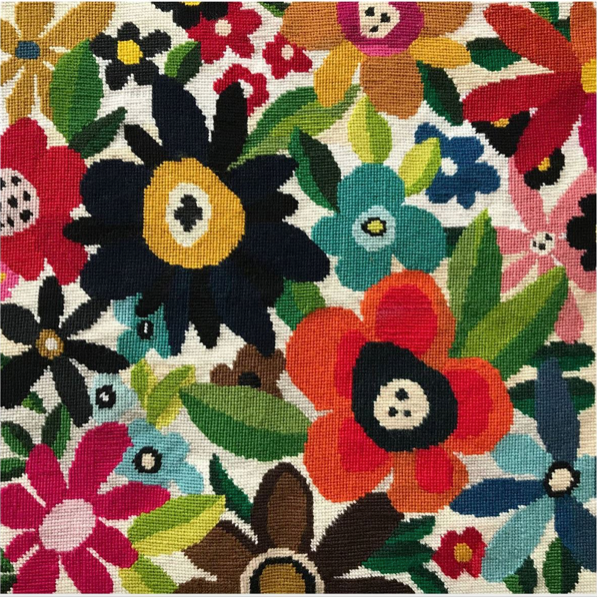 Card - tapestry flowers