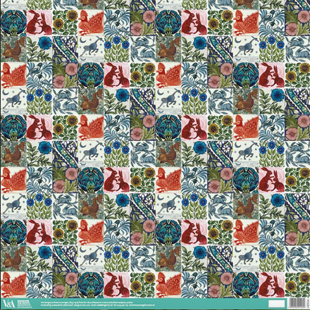 Giftwrap - William de Morgan tiles