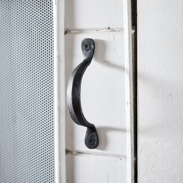 Drawer pull - tricorn - blackened steel