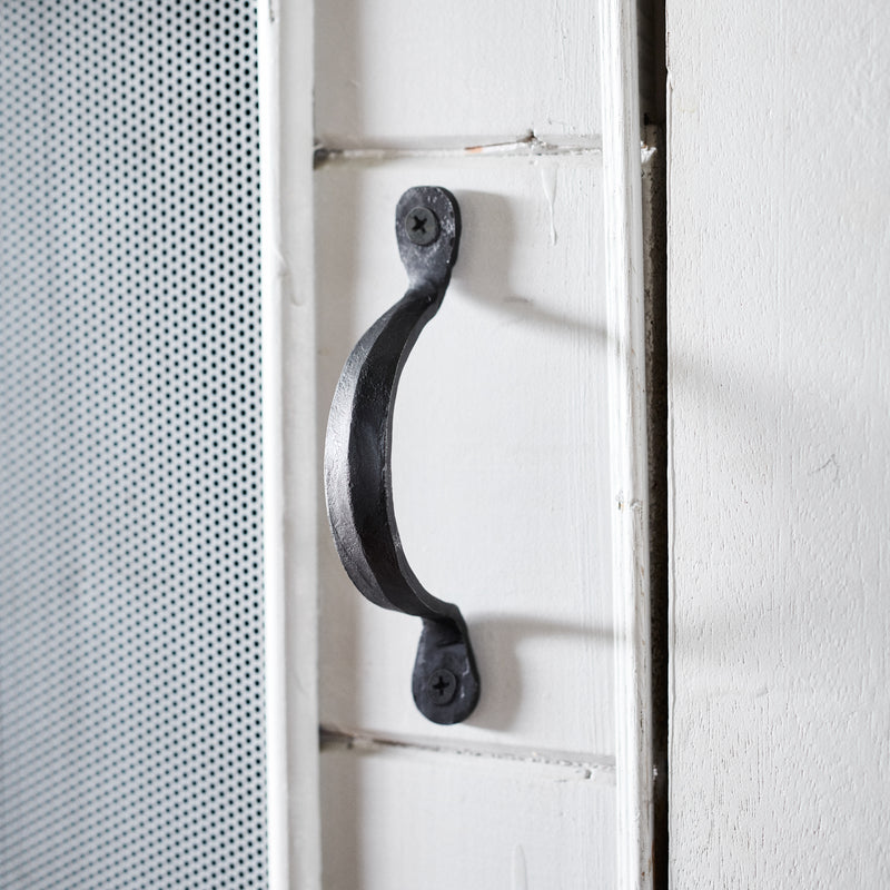 Drawer pull - tricorn - blackened steel