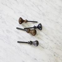 Drawer pull - whelk - blackened steel