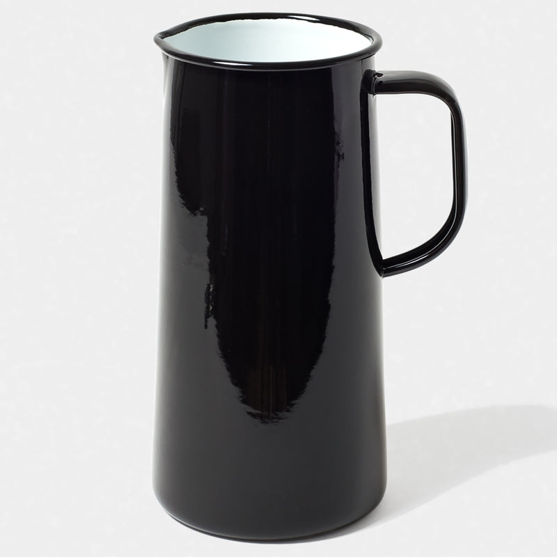 Enamel jug - 3 pint - black