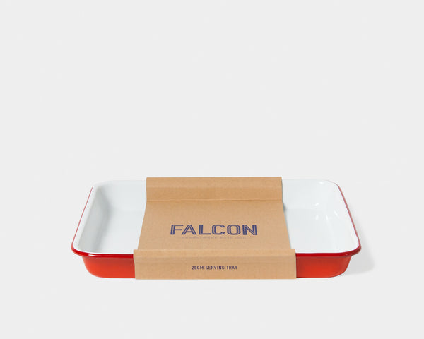 Enamel tray - small - red